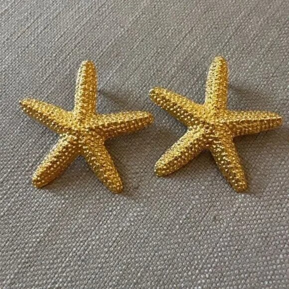 Starfish Statement Earrings - Picture 4 of 4